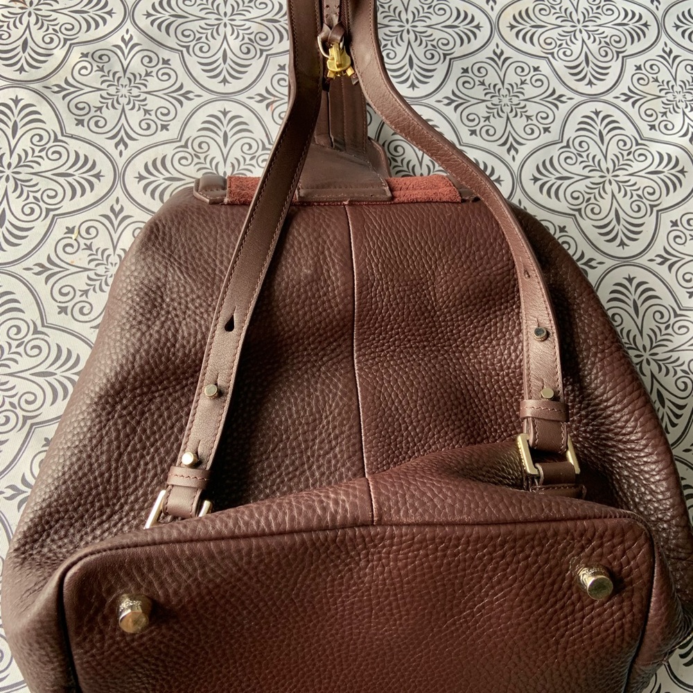 Burgundy Mackage leather backpack - Picture 2 of 5